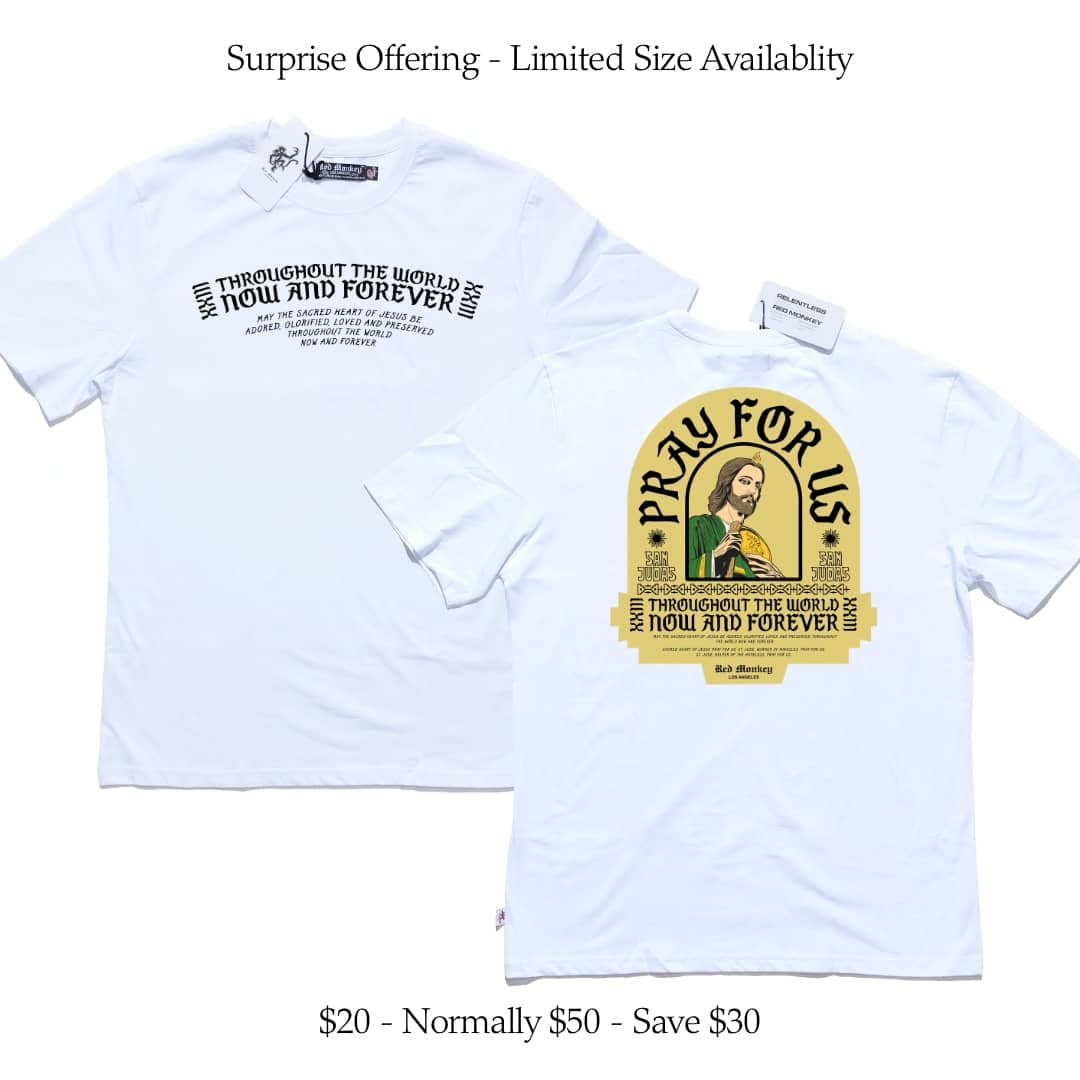 Saint Jude Tee White